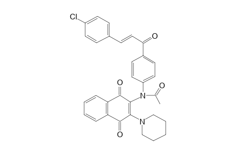 2-[N-Acetyl-4-(4-chlorocynnamoyl)anilino]-4-piperidino-1,4-naphthoquinone