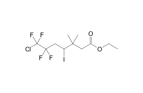 Ethyl 3,3-dimethyl-6,6,7,7-tetrafluoro-7-chloro-4-iodohepanoate