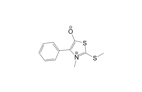 3-METHYL-2-METHYLTHIO-4-PHENYLTHIAZOLIUM-5-OLATE