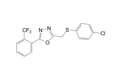 2-{[(p-CHLOROPHENYL)THIO]METHYL}-5-(alpha,alpha,alpha-TRIFLUORO-o-TOLYL)-1,3,4-OXADIAZOLE