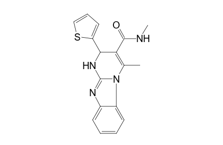 Benzo[4,5]imidazo[1,2-a]pyrimidine-3-carboxylic acid, 4-methyl-2-(thiophen-2-yl)-1,2-dihydro-, methylamide