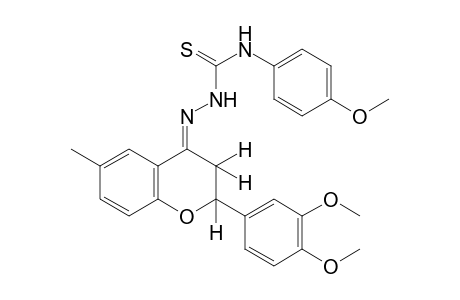 3',4'-dimethoxy-6-methylflavanone, 4-(p-methoxyphenyl)-3-thiosemicarbazone