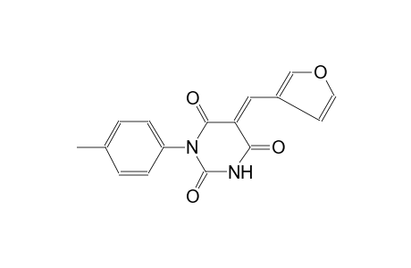 (5E)-5-(3-Furylmethylene)-1-(4-methylphenyl)-2,4,6(1H,3H,5H)-pyrimidinetrione