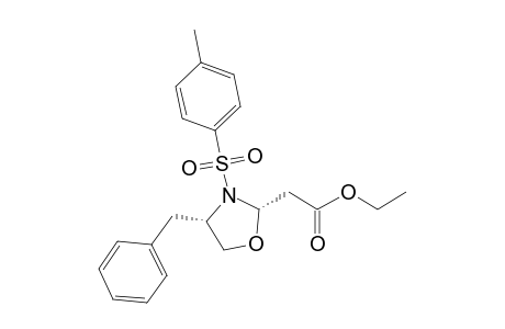 Ethyl 2-[(2S,4S)-4-benzyl-3-tosyloxazolidin-2-yl]acetate