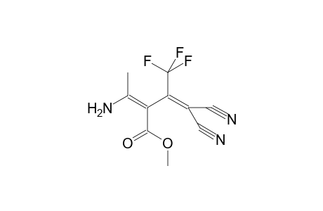 2-(1-Amino-ethylidene)-4,4-dicyano-3-trifluoromethyl-but-3-enoic acid methyl ester