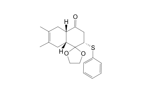 (3'S,4'aR,8'aS)-6',7'-dimethyl-3'-(phenylthio)-1'-spiro[1,3-dioxolane-2,4'-2,3,4a,5,8,8a-hexahydronaphthalene]one