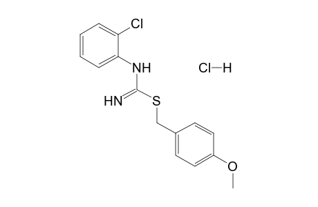 3-(o-chloropenyl)-2-(p-methoxybenzyl)-2-thiopseudourea, monohydrochloride