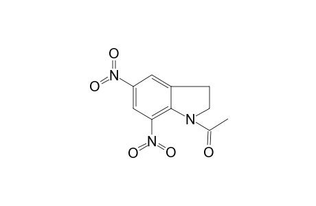 1H-Indole, 1-acetyl-2,3-dihydro-5,7-dinitro-