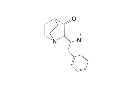 (E)-2-(1-METHYLAMINO-2-PHENYLETHYLIDENE)-QUINUClIDIN-3-ONE