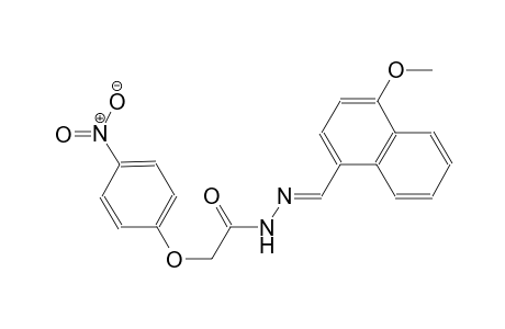 N'-[(E)-(4-methoxy-1-naphthyl)methylidene]-2-(4-nitrophenoxy)acetohydrazide