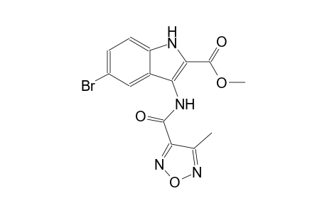 methyl 5-bromo-3-{[(4-methyl-1,2,5-oxadiazol-3-yl)carbonyl]amino}-1H-indole-2-carboxylate