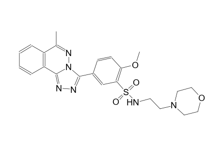 2-methoxy-5-(6-methyl[1,2,4]triazolo[3,4-a]phthalazin-3-yl)-N-[2-(4-morpholinyl)ethyl]benzenesulfonamide