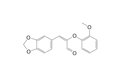 (E)-2-(2-Methoxyphenoxy)-3-[3,4-(methylenedioxy)phenyl]acrylaldehyde