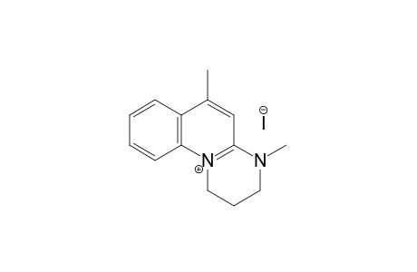 2,3-dihydro-4,6-dimethyl-1H-pyrimido[1,2-a]quinolin-11-ium iodide