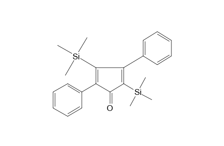 CYCLOPENTADIENONE, 3,5-BIS/TRI- METHYLSILYL/-2,4-DIPHENYL-,