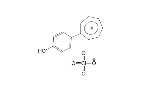 (p-hydroxyphenyl)cycloheptatrienylium perchlorate