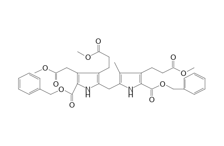 (phenylmethyl) 5-[[4-(2-methoxy-2-oxidanylidene-ethyl)-3-(3-methoxy-3-oxidanylidene-propyl)-5-phenylmethoxycarbonyl-1H-pyrrol-2-yl]methyl]-3-(3-methoxy-3-oxidanylidene-propyl)-4-methyl-1H-pyrrole-2-carboxylate