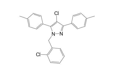 4-chloro-1-(2-chlorobenzyl)-3,5-bis(4-methylphenyl)-1H-pyrazole