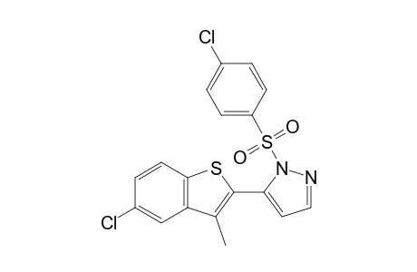 5-(5-chloro-3-methylbenzo[b]thien-2-yl)-1-[(p-chlorophenyl)sulfonyl]pyrazole