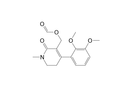 3-[(Formyloxy)methyl]-4-(2,3-dimethoxyphenyl)-1-methyl-5,6-dihydro-2-pyridinone