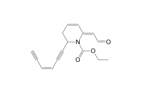 (6Z)-2-[(Z)-hex-3-en-1,5-diynyl]-6-(2-ketoethylidene)-2,3-dihydropyridine-1-carboxylic acid ethyl ester