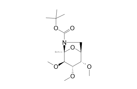 2,7-Anhydro-7-[(tert-butoxycarbonyl)amino]-1,7-dideoxy-3,4,5-tri-O-methyl-.beta.-L-altro-hept-2-ulo-pyranose
