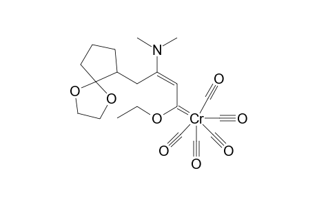 PENTACARBONYL-[(2E)-4-(1',4'-DIOXASPIRO-[4.4]-NON-6'-YL)-3-DIMETHYLAMINO-1-ETHOXY-2-BUTEN-1-YLIDENE]-CHROMIUM