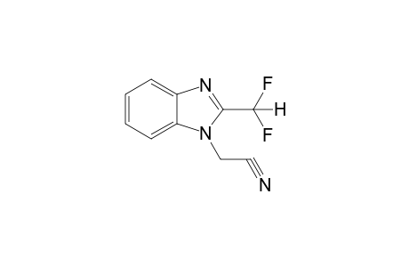 1H-1,3-Benzimidazole-1-acetonitrile, 2-(difluoromethyl)-