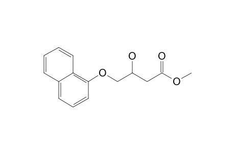 3-Hydroxy-4-(1-naphthalenyloxy)butanoic acid methyl ester