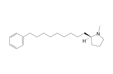 N-METHYL-2-(9'-PHENYLNONYL)-PYRROLIDINE;IRNIINE