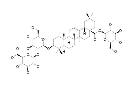 ABRUS-SAPONIN-II;3-O-[BETA-D-GLUCOPYRANOSYL-(1->2)-BETA-D-GLUCOPYRANOSYL]-OLEANOLIC-ACID-28-BETA-D-GLUCOPYRANOSYLESTER