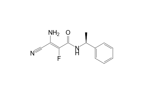 (E)-3-Amino-3-cyano-2-fluoro-N-[(S)-1-phenylethyl]acrylamide