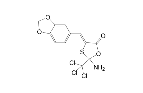 (Z)-2-Amino-2-trichloromethyl-4-(1,3-benzodioxol-5-ylmethylene)-1,3-oxathiolan-5-one