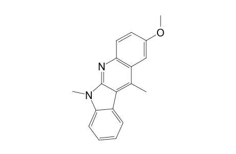 6,11-DIMETHYL-9-METHOXY-6H-INDOLO-[2,3-B]-QUINOLINE