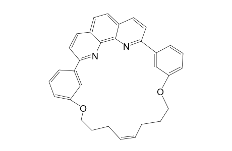 4,13-DIOXA-1,3(1,3)-DIBENZENA-2(2,9)-1,10-PHENANTHROLINACYCLOTRIDECAPHAN-8-ENE