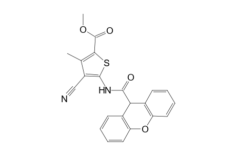 methyl 4-cyano-3-methyl-5-[(9H-xanthen-9-ylcarbonyl)amino]-2-thiophenecarboxylate