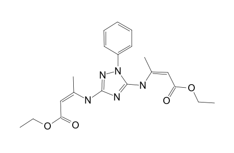 (2Z,2'Z)-Diethyl 3,3'-(1-phenyl-1H-1,2,4-triazole-3,5diyl)bis(azanediyl)dibut-2-enoate