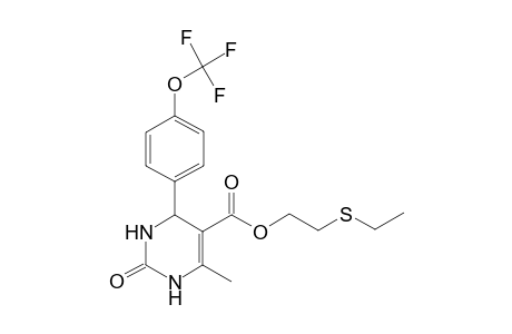2-Ethylsulfanylethyl 6-methyl-2-oxidanylidene-4-[4-(trifluoromethyloxy)phenyl]-3,4-dihydro-1H-pyrimidine-5-carboxylate