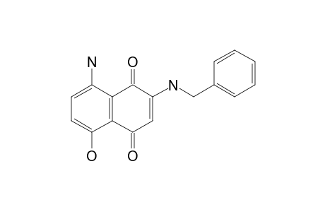 5-Amino-3-(benzylamino)-8-hydroxy-1,4-naphthoquinone