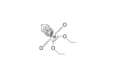 /.eta.-5/-Cyclopentadienyl-(/.eta.-2/-cis-1,2-diethoxy-ethene) iron dicarbonyl cation