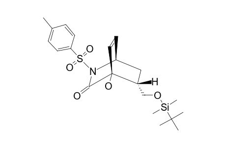 4-HYDROXY-5-ENDO-([(TERT.-BUTYLDIMETHYLSILYL)-OXY]-METHYL)-2-(4'-METHYLBENZENESULFONYL)-3-OXO-2-AZABICYCLO-[2.2.2]-OCT-7-ENE