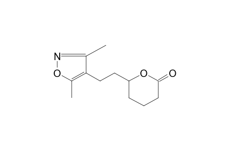 (+/-)-6-[2-(3,5-DIMETHYL-4-ISOXAZOLYL)ETHYL]TETRAHYDRO-2H-PYRAN-2-ONE