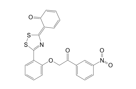 6-{5-[2-(3-Nitrophenacyloxy)phenyl]-1,2,4-dithiazol-3-ylidene}-2,4-cyclohexadien-1-one