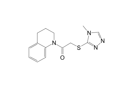 1-(3,4-Dihydro-2H-quinolin-1-yl)-2-(4-methyl-4H-[1,2,4]triazol-3-ylsulfanyl)-ethanone