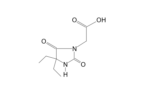 4,4-diethyl-2,5-dioxo-1-imidazolidineacetic acid