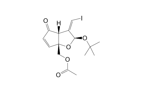 (1R,5R,7S,8Z)-5-(ACETOXYMETHYL)-8(Z)-(IODOMETHYLENE)-7-TERT.-BUTOXY-6-OXA-CIS-BICYCLO-[3.3.0]-OCT-3-EN-2-ONE