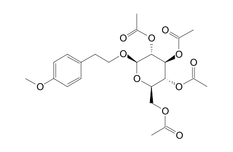 2-(4-Methoxyphenyl)ethyl-.beta.-D-glucopyranoside, tetraacetate