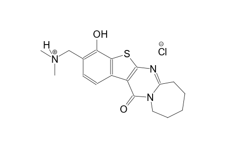 benzo[4',5']thieno[2',3':4,5]pyrimido[1,2-a]azepine-3-methanaminium, 7,8,9,10,11,13-hexahydro-4-hydroxy-N,N-dimethyl-13-oxo-, chloride
