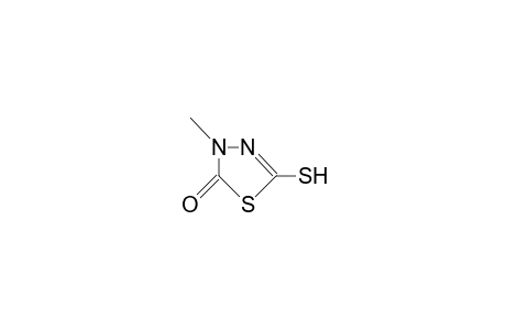 3-methyl-5-sulfanylidene-1,3,4-thiadiazolidin-2-one