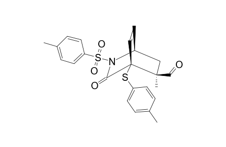 5-METHYL-4-(4''-METHYLBENZENESULFENYL)-2-(4'-METHYLBENZENESULFONYL)-3-OXO-2-AZABICYCLO-[2.2.2]-OCT-7-ENE-2-CARBOXALDEHYDE